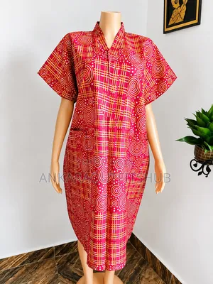 Short Bubu Dress - Ankara Fabric