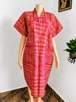 Short Bubu Dress - Ankara Fabric - 3