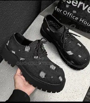 Takalman Mazan Baki Na Denim Mai Hannun Zare - Zane Na Italiya