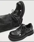 UrbanEdge Men's Black Platform Oxford Shoes - Brand New - 1