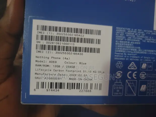 New Nothing Phone 4a 256GB Blue - 1