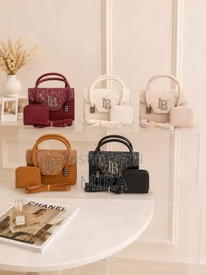 Elegant 2-in-1 Ladies Leather Handbag Set