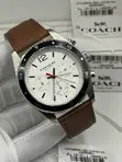 Coach Automatic Quality Luxury Men's Genuine Leather Wristwatch - 1