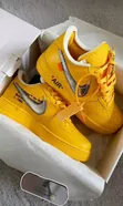 Off-White x Nike Air Force 1 '07 'University Gold' - 1