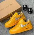 Off-White x Nike Air Force 1 '07 'University Gold' - 2