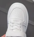 Kids White Velcro Sneakers - 2