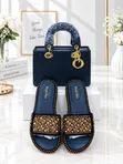 Navy Blue Snake Lady Bag da Zest na Zare ko Zare - 2