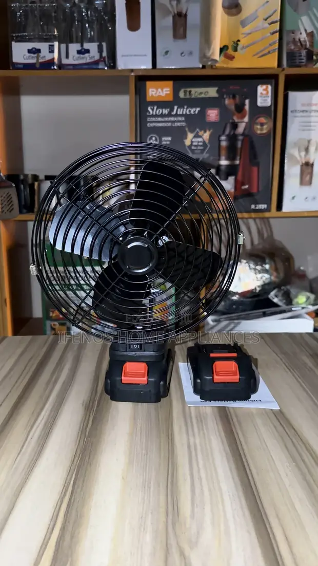 GE Rechargeable Portable Fan with 2 Batteries - 1