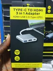 3-in-1 Type-C zu HDMI Adapter (4K, USB 3.0, PD Charging) - 1