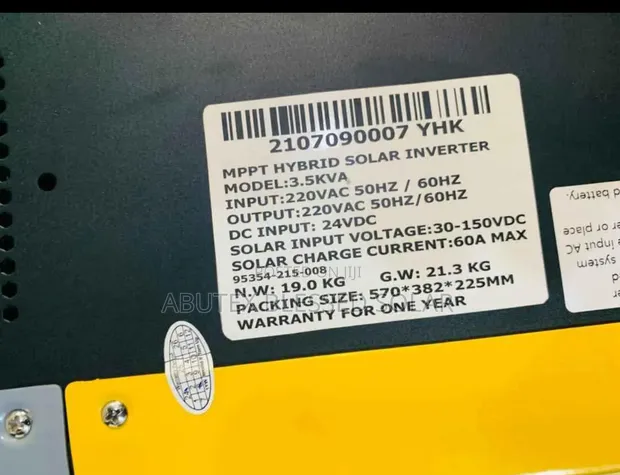 3.5KVA 24V Yohako Hybrid Solar Inverter - 1