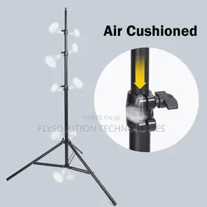 Heavy Duty Studio Light Stand with Wheels (Air Cushioned)