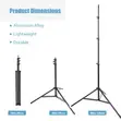 Heavy Duty Studio Light Stand with Wheels (Air Cushioned) - 3
