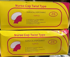 Nurse Cap Twist Type Surgical Disposable Hair Caps (100 pcs)