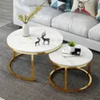 2-in-1 Faux Leather Center Table - 1