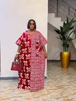 Ankara Bubu Gown with Aso Oke Mix - 3
