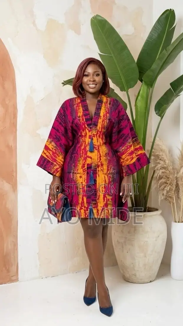 Ankara Bubu Short Dress - 1