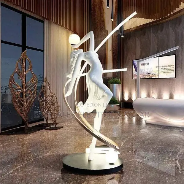 Jylighting Modern White Metal Floor Lamp - 1