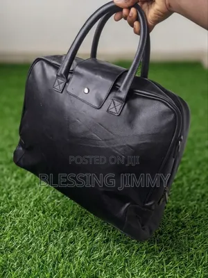 Classy Black Faux Leather Office Bag