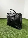 Classy Black Faux Leather Office Bag - 4