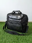 Classy Black Faux Leather Office Bag - 5
