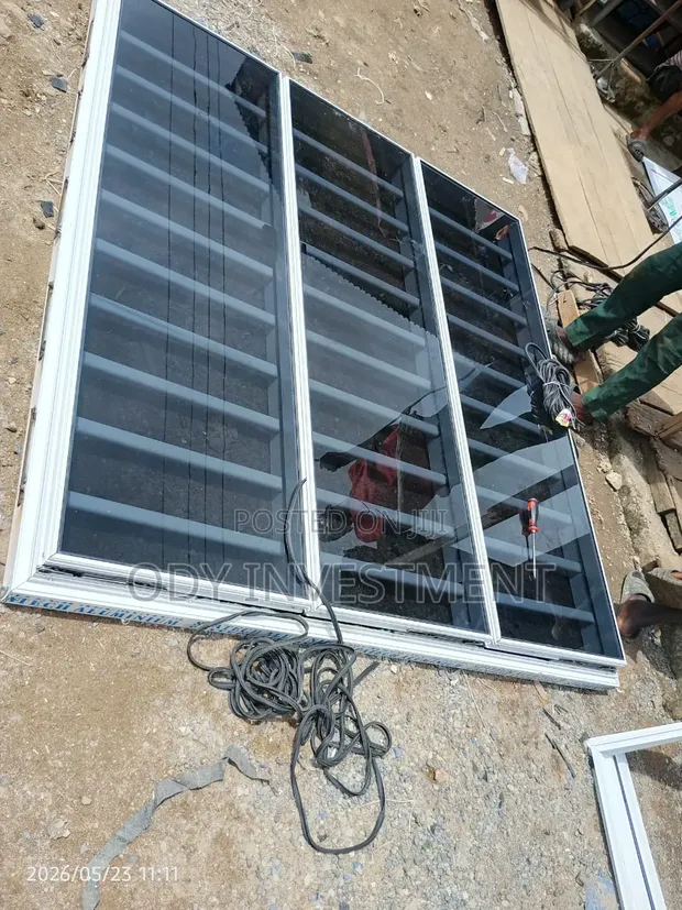 Flameless Aluminium Window - White - 1
