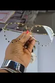 Trendy Vision Luxury Fashion Glasses - Gold Frame - 2