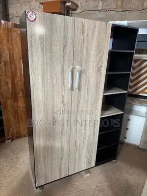 EDO BEST 4x6ft Wardrobe Mai Kofofi Biyu Da Rakon Takalmi