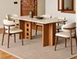 6 Seater Modern Marble Dining Set - 2