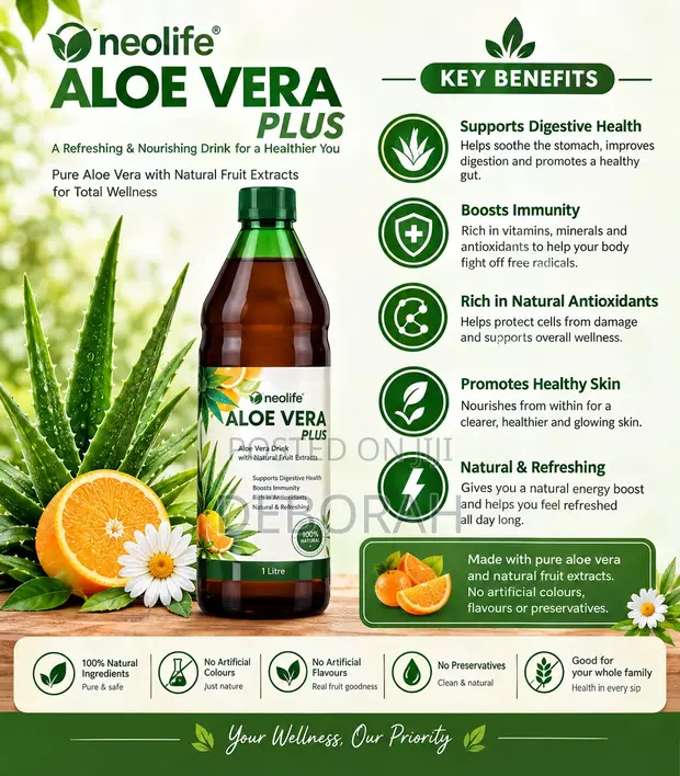 Neolife Aloe Vera Plus Abin Sha Mai Kyau - 1