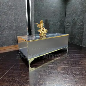 Sabon Glossy Gray Rectangular Center Table