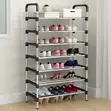 Multi-Layer Shoe Rack with Handrail (7/8 Tiers) - 1