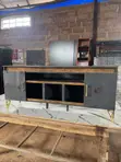 Mai Kyau Mai Launi Da Yawa Na TV Stand Tare Da Kabad - 2