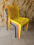 Modern Stackable Plastic Dining Chair - 1