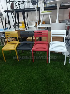 Modern Outdoor Slatted Chair - Garden Patio Dining Chair