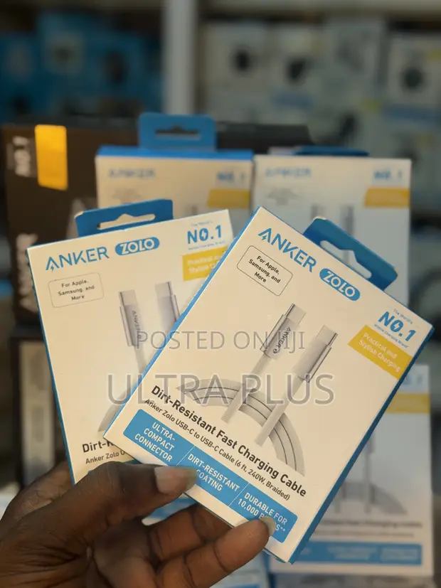 Anker Zolo 240W USB-C to USB-C Cable (6 Ft) - 1