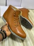 Men's Black/Brown Leather Ankle Boots ABL 8h - 1