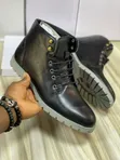 Men's Black/Brown Leather Ankle Boots ABL 8h - 2