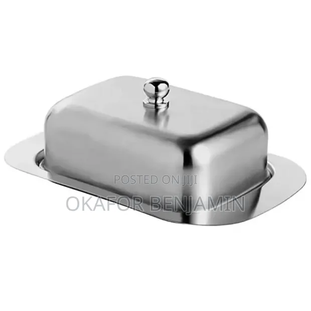 High Quality Stainless Steel Butter Dish with Lid - 1