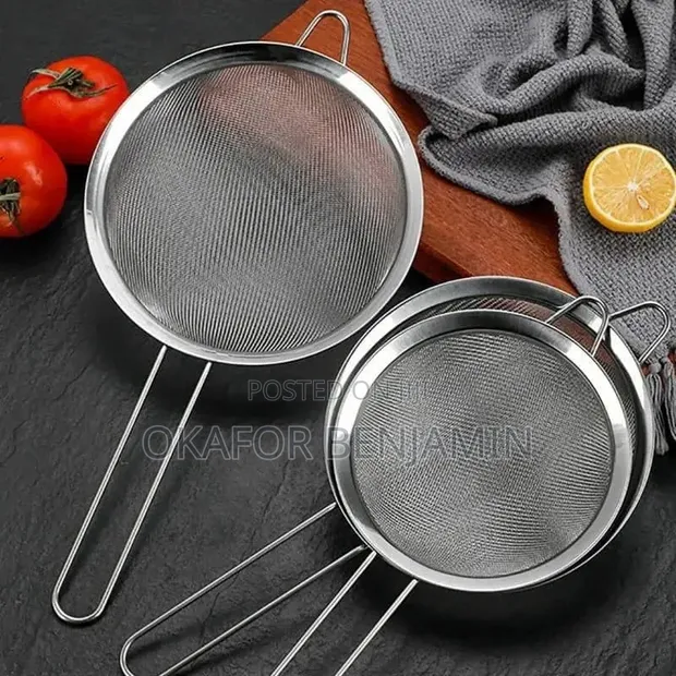 Stainless Steel 3-in-1 Mesh Strainer Colander Set - 1