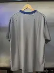 Men's Luxury T-Shirt - Blue & White Horizontal Stripes - 2