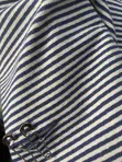Men's Luxury T-Shirt - Blue & White Horizontal Stripes - 3
