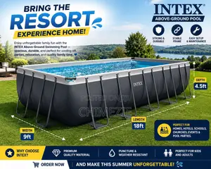 Intex Ultra XTR Rectangular Frame Pool (549cm x 274cm x 132cm)