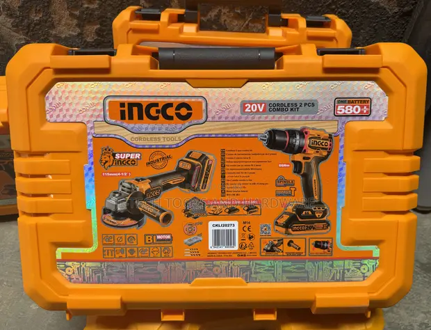 Ingco 20V Cordless 2-Piece Combo Kit (CKLI20273) - 1