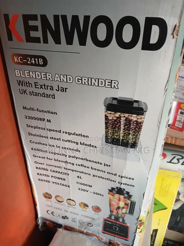 Kenwood Blender with Grinder - Red - 1