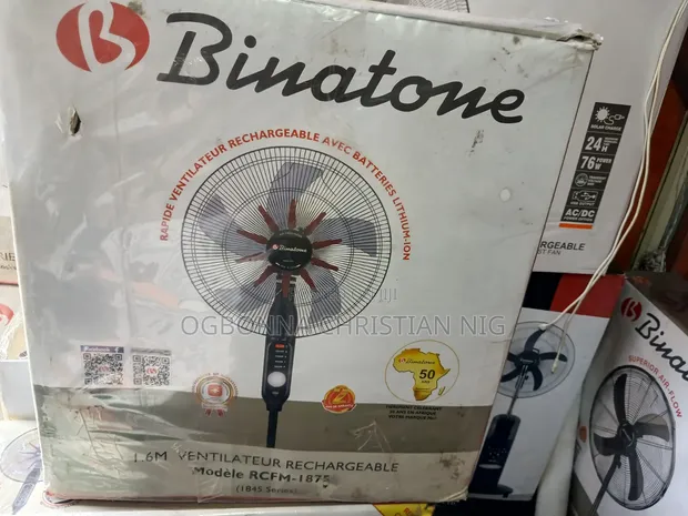 Binatone Rechargeable Fan - Sabon Abu - 1