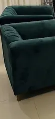 Premium Emerald Green 7-Seater Velvet Sofa Set - Abuja - 3