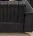 Premium 7-Seater Black Velvet Sofa Set Mai Kafar Zinariya | Abuja - 1