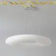 Modern Multi-Ring LED White Halo Chandelier - 2