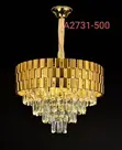 Luxury Crystal Gold Chandelier Ceiling Light - 1