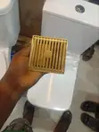Luxury Gold Floor Drainage / Shower Drain Cover - Premium Bathroom - 1